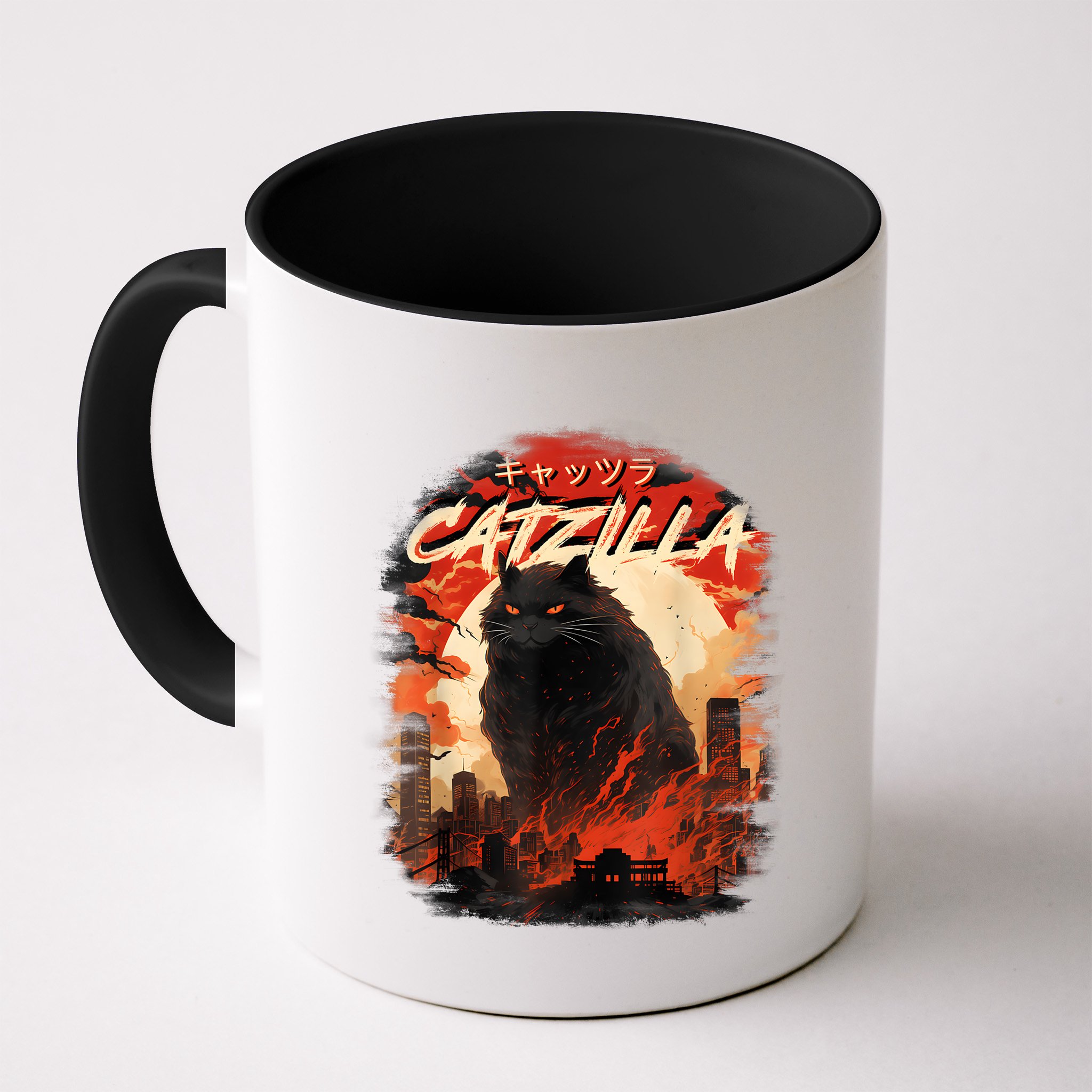 Funny Cat Lover Catzilla Cat Humor Cat Mug