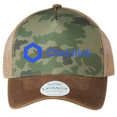 Funny Chainlink LINK Funny Chainlink Crypto Chainlink Blue Chainlink Merch Legacy Tie Dye Trucker Hat