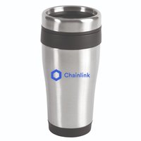 Funny Chainlink LINK Funny Chainlink Crypto Chainlink Blue Chainlink Merch 16oz Travel Tumbler