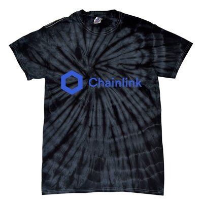 Funny Chainlink LINK Funny Chainlink Crypto Chainlink Blue Chainlink Merch Tie-Dye T-Shirt