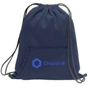 Funny Chainlink LINK Funny Chainlink Crypto Chainlink Blue Chainlink Merch Sweatshirt Cinch Pack Bag