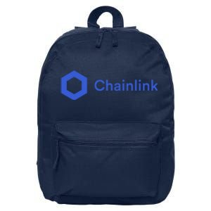 Funny Chainlink LINK Funny Chainlink Crypto Chainlink Blue Chainlink Merch 16 in Basic Backpack