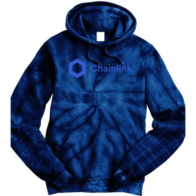 Funny Chainlink LINK Funny Chainlink Crypto Chainlink Blue Chainlink Merch Tie Dye Hoodie