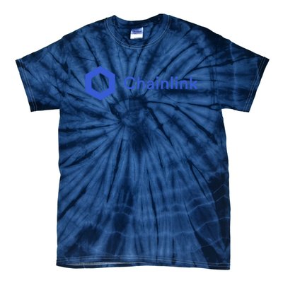 Funny Chainlink LINK Funny Chainlink Crypto Chainlink Blue Chainlink Merch Tie-Dye T-Shirt