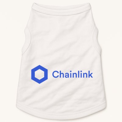 Funny Chainlink LINK Funny Chainlink Crypto Chainlink Blue Chainlink Merch Doggie Tank