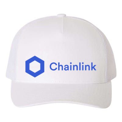 Funny Chainlink LINK Funny Chainlink Crypto Chainlink Blue Chainlink Merch Yupoong Adult 5-Panel Trucker Hat
