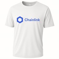 Funny Chainlink LINK Funny Chainlink Crypto Chainlink Blue Chainlink Merch Performance Shirt