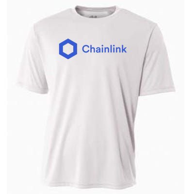 Funny Chainlink LINK Funny Chainlink Crypto Chainlink Blue Chainlink Merch Cooling Performance Crew T-Shirt