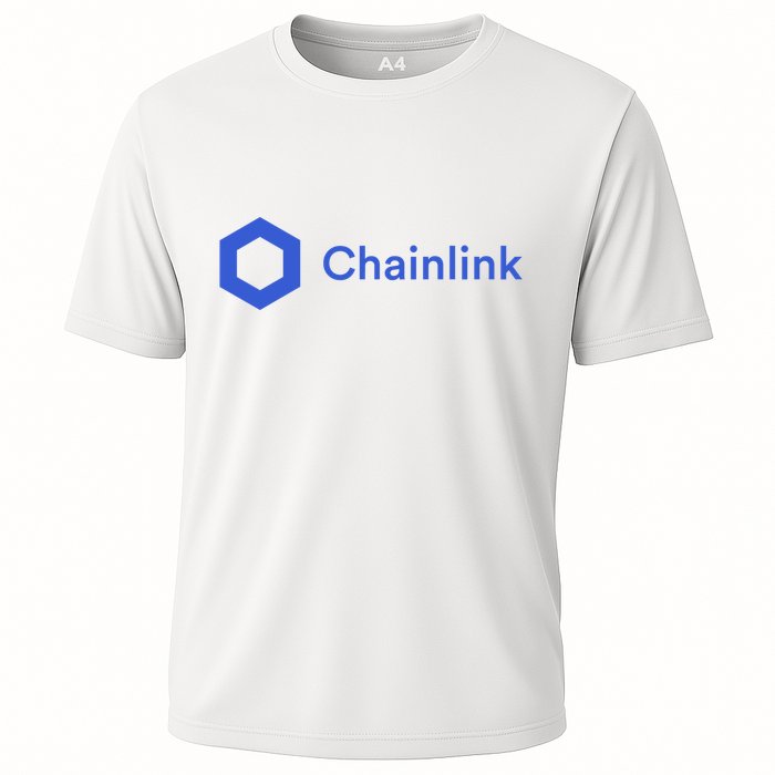 Funny Chainlink LINK Funny Chainlink Crypto Chainlink Blue Chainlink Merch Performance Shirt