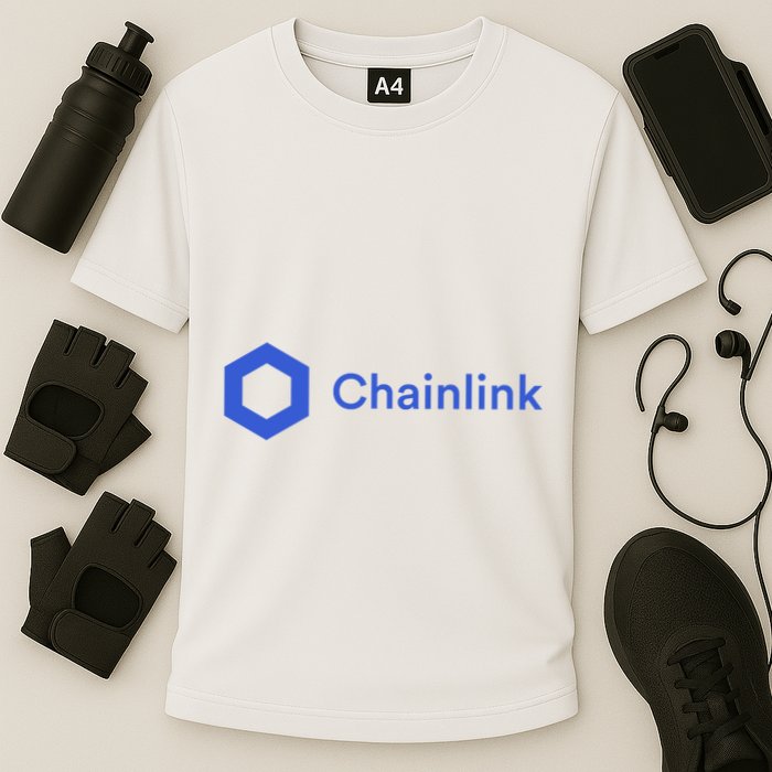 Funny Chainlink LINK Funny Chainlink Crypto Chainlink Blue Chainlink Merch Performance Shirt