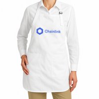 Funny Chainlink LINK Funny Chainlink Crypto Chainlink Blue Chainlink Merch Apron