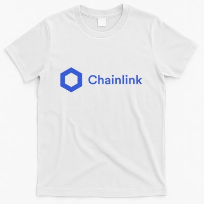 Funny Chainlink LINK Funny Chainlink Crypto Chainlink Blue Chainlink Merch T-Shirt
