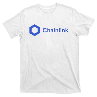 Funny Chainlink LINK Funny Chainlink Crypto Chainlink Blue Chainlink Merch T-Shirt