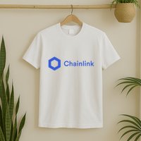 Funny Chainlink LINK Funny Chainlink Crypto Chainlink Blue Chainlink Merch T-Shirt