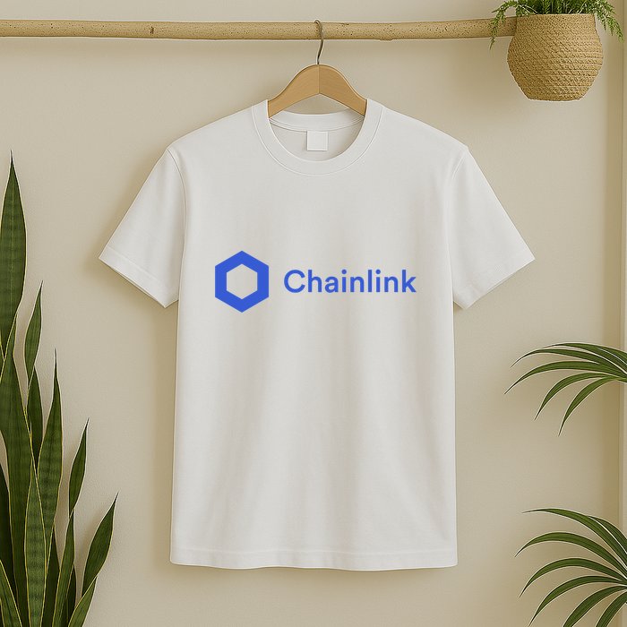 Funny Chainlink LINK Funny Chainlink Crypto Chainlink Blue Chainlink Merch T-Shirt