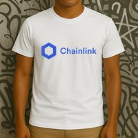 Funny Chainlink LINK Funny Chainlink Crypto Chainlink Blue Chainlink Merch T-Shirt