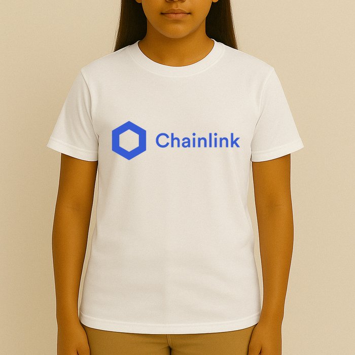 Funny Chainlink LINK Funny Chainlink Crypto Chainlink Blue Chainlink Merch T-Shirt