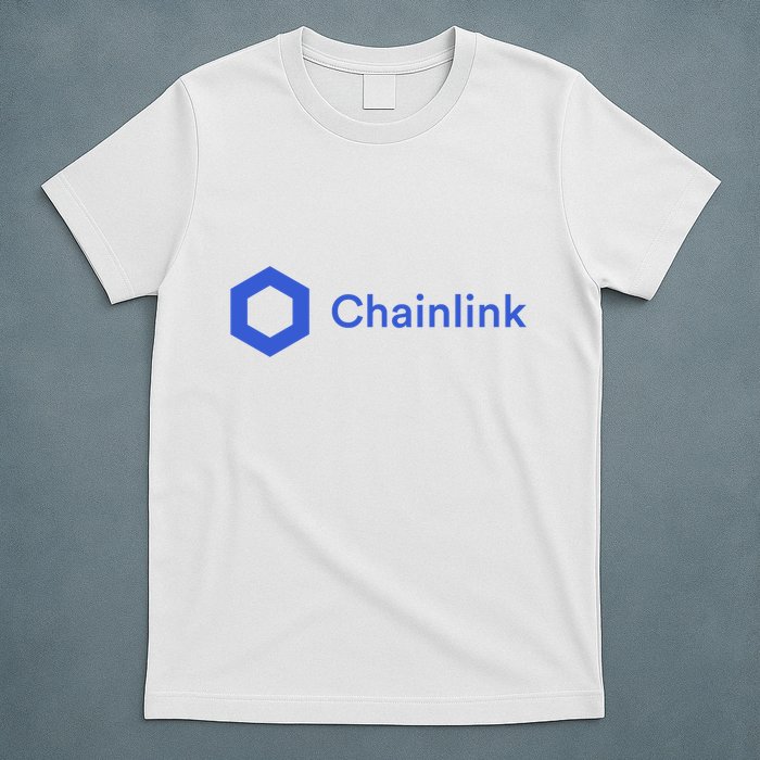 Funny Chainlink LINK Funny Chainlink Crypto Chainlink Blue Chainlink Merch T-Shirt
