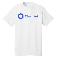 Funny Chainlink LINK Funny Chainlink Crypto Chainlink Blue Chainlink Merch Tall T-Shirt