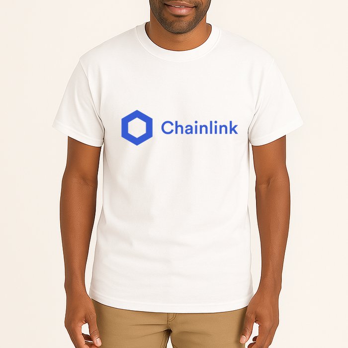 Funny Chainlink LINK Funny Chainlink Crypto Chainlink Blue Chainlink Merch Tall T-Shirt