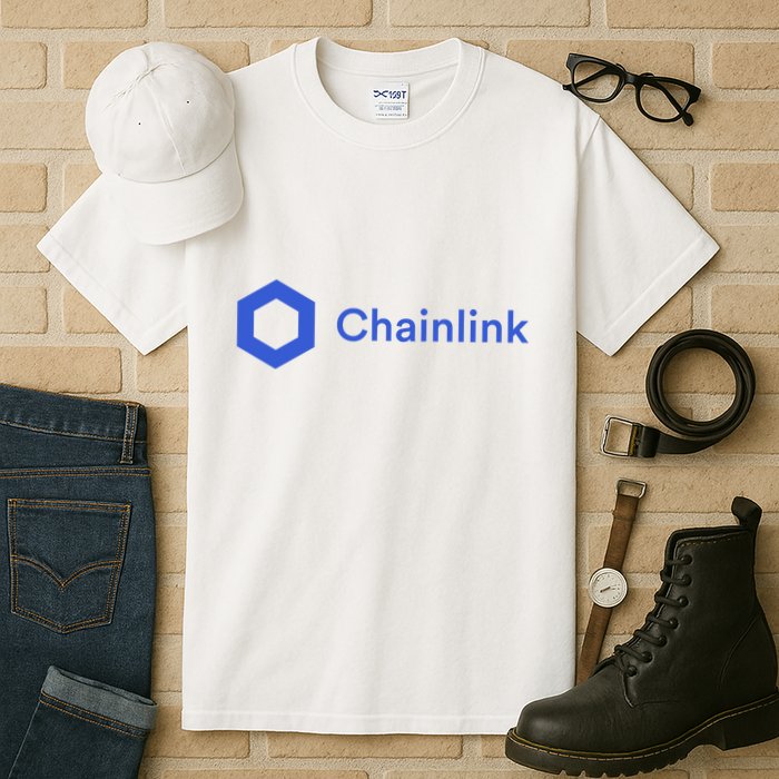 Funny Chainlink LINK Funny Chainlink Crypto Chainlink Blue Chainlink Merch Tall T-Shirt