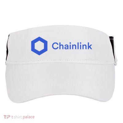 Funny Chainlink LINK Funny Chainlink Crypto Chainlink Blue Chainlink Merch Adult Drive Performance Visor