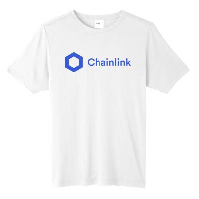 Funny Chainlink LINK Funny Chainlink Crypto Chainlink Blue Chainlink Merch Tall Fusion ChromaSoft Performance T-Shirt