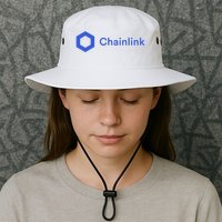 Funny Chainlink LINK Funny Chainlink Crypto Chainlink Blue Chainlink Merch Bucket Hat