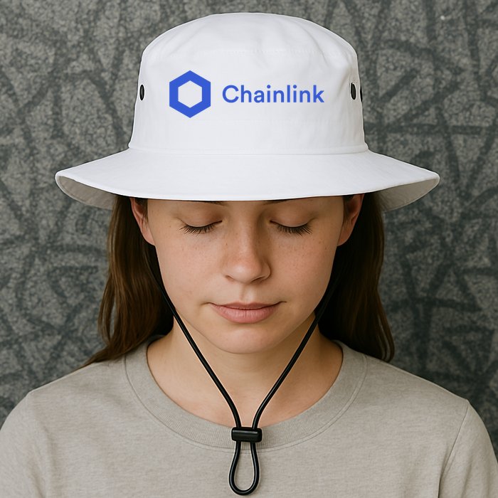 Funny Chainlink LINK Funny Chainlink Crypto Chainlink Blue Chainlink Merch Bucket Hat