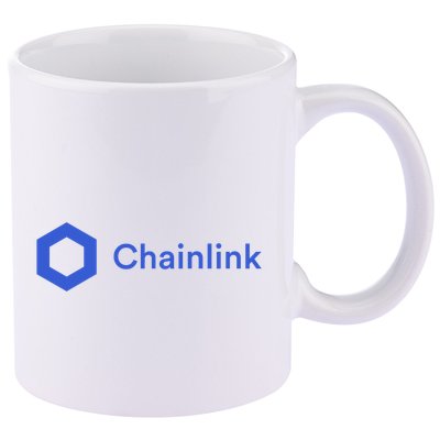 Funny Chainlink LINK Funny Chainlink Crypto Chainlink Blue Chainlink Merch 11oz C Handle Ceramic Mug