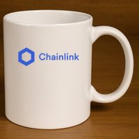 Funny Chainlink LINK Funny Chainlink Crypto Chainlink Blue Chainlink Merch 11oz C Handle Ceramic Mug