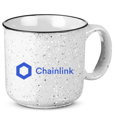 Funny Chainlink LINK Funny Chainlink Crypto Chainlink Blue Chainlink Merch 15oz Campfire Ceramic Mug