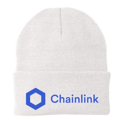 Funny Chainlink LINK Funny Chainlink Crypto Chainlink Blue Chainlink Merch Beanie