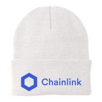 Funny Chainlink LINK Funny Chainlink Crypto Chainlink Blue Chainlink Merch Beanie