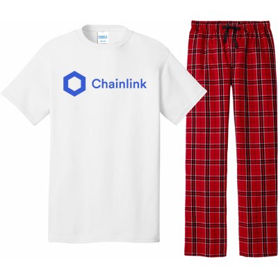 Funny Chainlink LINK Funny Chainlink Crypto Chainlink Blue Chainlink Merch Pajama Set