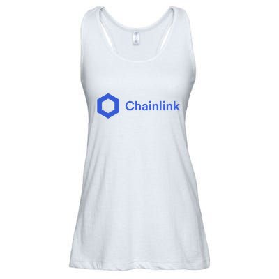 Funny Chainlink LINK Funny Chainlink Crypto Chainlink Blue Chainlink Merch Ladies Essential Flowy Tank