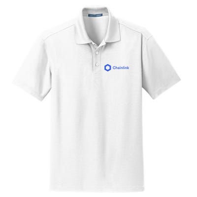 Funny Chainlink LINK Funny Chainlink Crypto Chainlink Blue Chainlink Merch Dry Zone Grid Polo