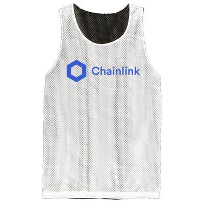 Funny Chainlink LINK Funny Chainlink Crypto Chainlink Blue Chainlink Merch Mesh Reversible Basketball Jersey Tank