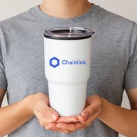 Funny Chainlink LINK Funny Chainlink Crypto Chainlink Blue Chainlink Merch Tumbler
