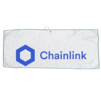 Funny Chainlink LINK Funny Chainlink Crypto Chainlink Blue Chainlink Merch Large Microfiber Waffle Golf Towel