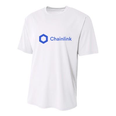 Funny Chainlink LINK Funny Chainlink Crypto Chainlink Blue Chainlink Merch Youth Performance Sprint T-Shirt