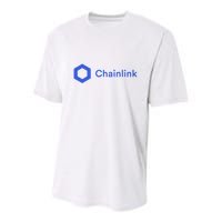 Funny Chainlink LINK Funny Chainlink Crypto Chainlink Blue Chainlink Merch Youth Performance Sprint T-Shirt