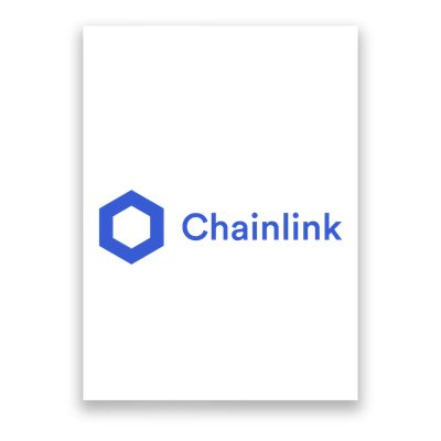 Funny Chainlink LINK Funny Chainlink Crypto Chainlink Blue Chainlink Merch Poster