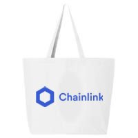 Funny Chainlink LINK Funny Chainlink Crypto Chainlink Blue Chainlink Merch 25L Jumbo Tote