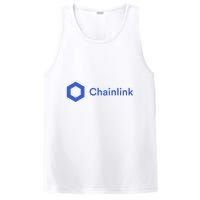 Funny Chainlink LINK Funny Chainlink Crypto Chainlink Blue Chainlink Merch PosiCharge Competitor Tank