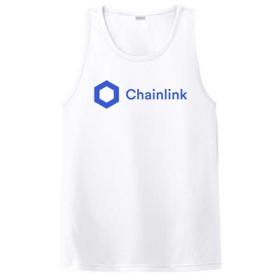 Funny Chainlink LINK Funny Chainlink Crypto Chainlink Blue Chainlink Merch PosiCharge Competitor Tank