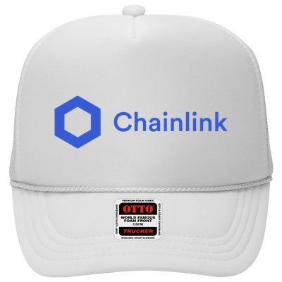 Funny Chainlink LINK Funny Chainlink Crypto Chainlink Blue Chainlink Merch Trucker Hat