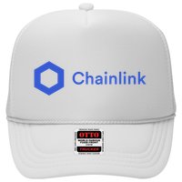 Funny Chainlink LINK Funny Chainlink Crypto Chainlink Blue Chainlink Merch Trucker Hat