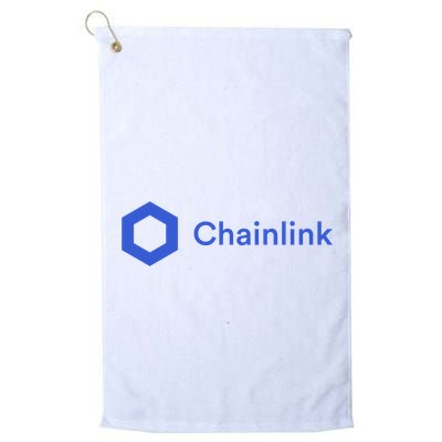 Funny Chainlink LINK Funny Chainlink Crypto Chainlink Blue Chainlink Merch Golf Towel