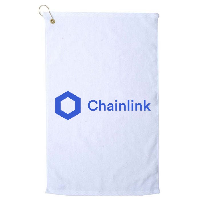 Funny Chainlink LINK Funny Chainlink Crypto Chainlink Blue Chainlink Merch Golf Towel
